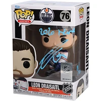 Leon Draisaitl Edmonton Oilers Autographed White Jersey Funko Pop! Vinyl Figure with "2020 Hart" Inscription - Limited Edition of 10