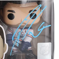 Leon Draisaitl Edmonton Oilers Autographed White Jersey Funko Pop! Vinyl Figure