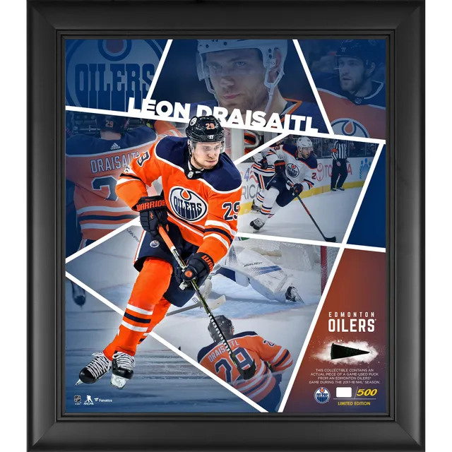 Edmonton Oilers Fanatics Authentic Framed 15 x 17 Franchise Foundations  Collage with a Piece of Game Used Puck - Limited Edition of 780