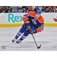 Leon Draisaitl Edmonton Oilers Unsigned NHL Debut Photograph