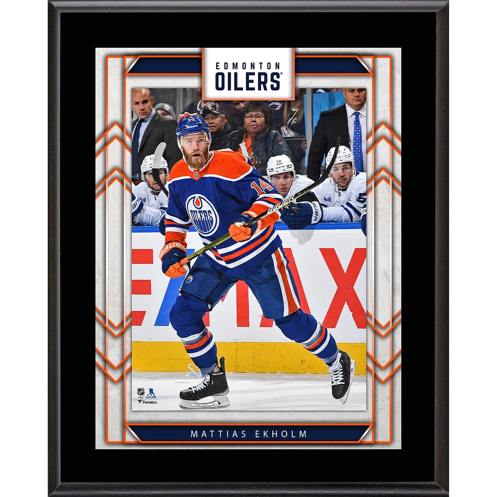 Mattias Ekholm Edmonton Oilers 10.5" x 13" Sublimated Player Plaque