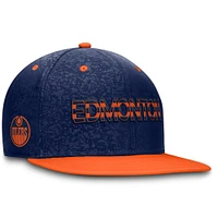 Men's Fanatics  Navy Edmonton Oilers Snapback Hat