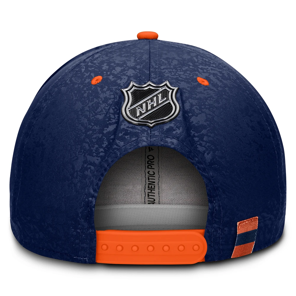 Men's Fanatics  Navy Edmonton Oilers Snapback Hat