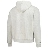 Men's Mitchell & Ness  Oatmeal Edmonton Oilers Plush Doll Pullover Hoodie