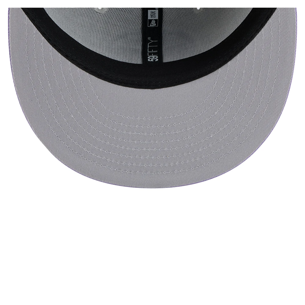 Men's New Era Gray/Light Edmonton Oilers Color Pack Two-Tone 59FIFTY Fitted Hat