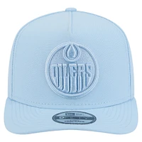 Men's New Era  Light Blue Edmonton Oilers Colorpack Tonal A-Frame 9FIFTY Adjustable Hat