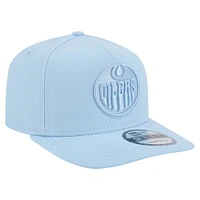 Men's New Era  Light Blue Edmonton Oilers Colorpack Tonal A-Frame 9FIFTY Adjustable Hat