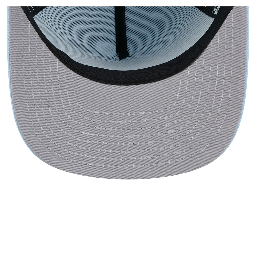 Men's New Era  Light Blue Edmonton Oilers Colorpack Tonal A-Frame 9FIFTY Adjustable Hat