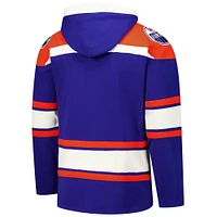 Men's '47  Royal Edmonton Oilers Superior Lacer Pullover Hoodie