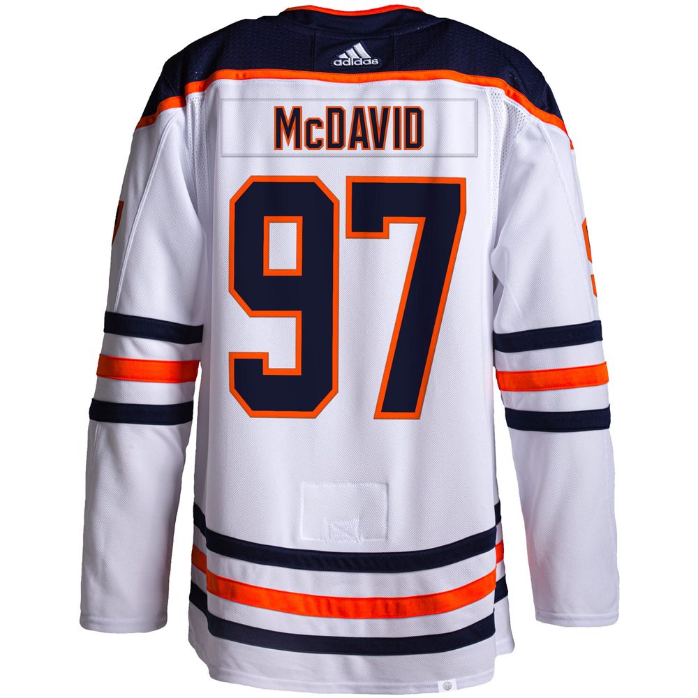 Connor McDavid Autographed Edmonton Adidas Orange Hockey