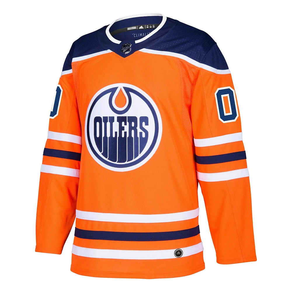 Homme adidas Orange Edmonton Oilers Authentic Pro - Maillot personnalisé