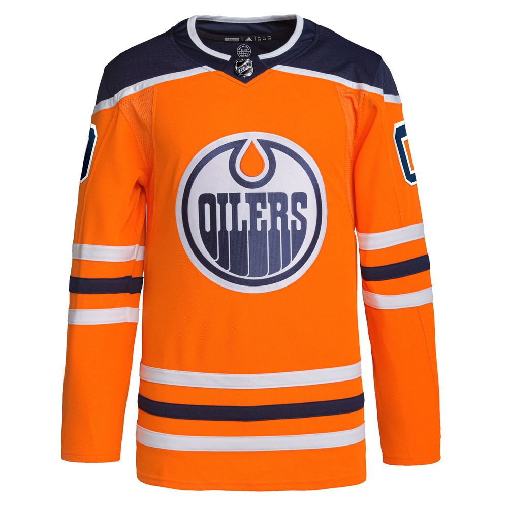 Edmonton Oilers Fanatics Branded Iconic Name & Number Graphic T