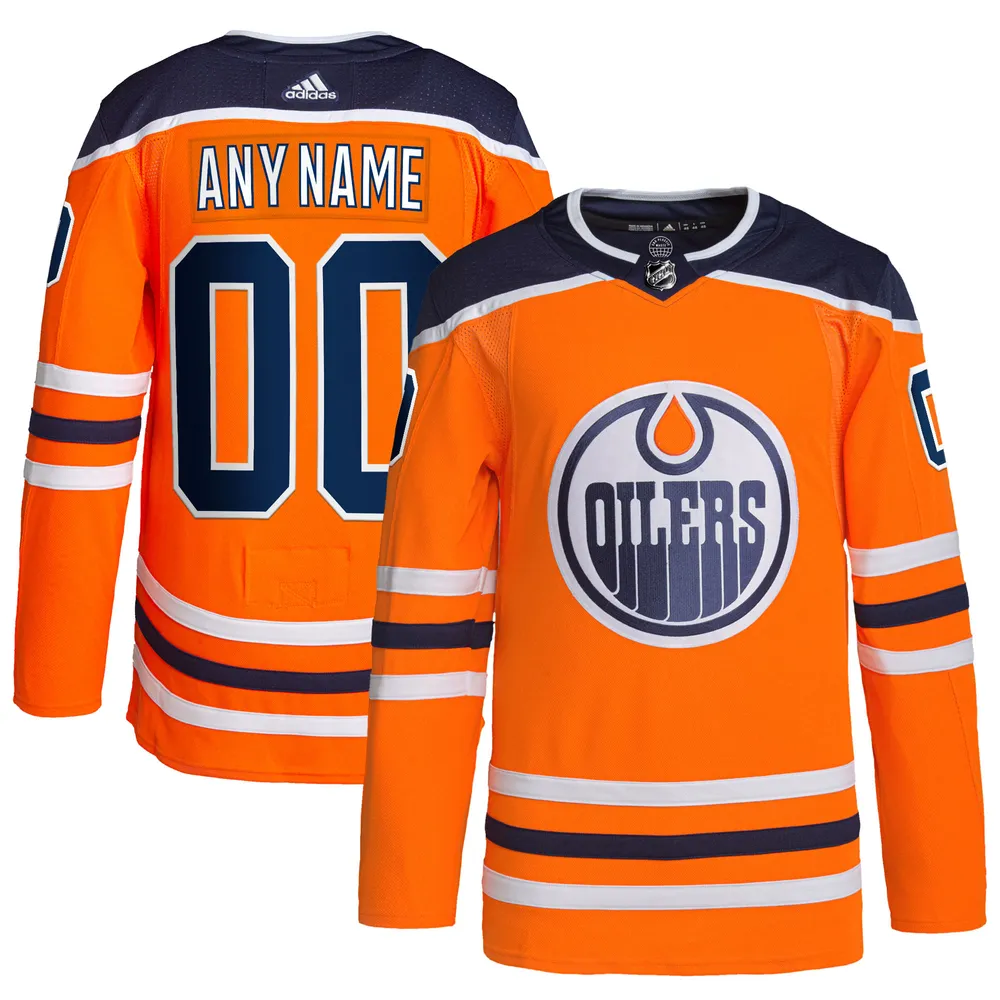 Lids Edmonton Oilers adidas Home Authentic Custom Jersey - Orange | Dulles Town