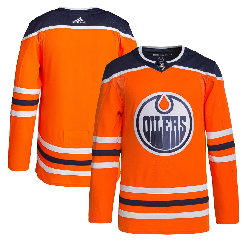 Men's Edmonton Oilers adidas Orange Home Authentic Pro Jersey