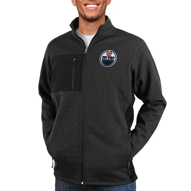 Lids Detroit Lions Antigua Team Logo Fortune Quarter-Zip Pullover Jacket -  Heather Gray