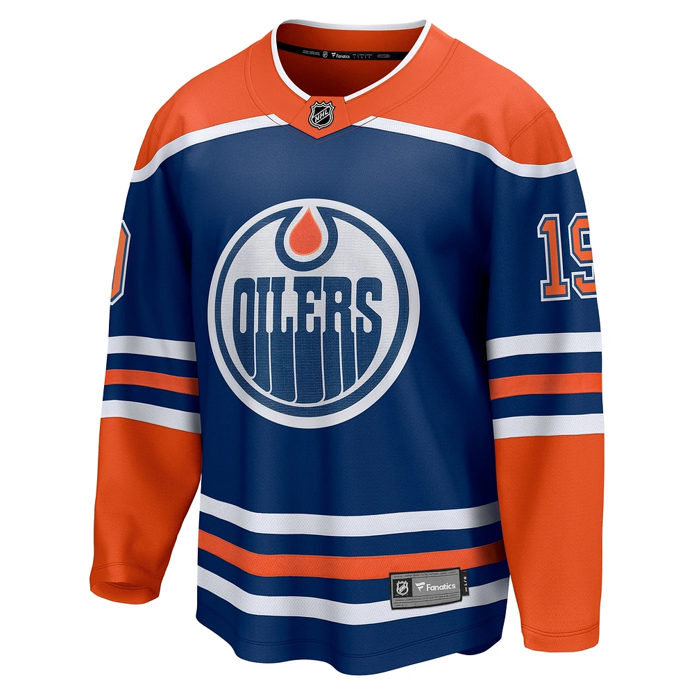 Maillot d'évasion à domicile des Fanatics Adam Henrique Royal Edmonton Oilers pour hommes