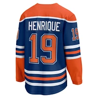 Maillot d'évasion à domicile des Fanatics Adam Henrique Royal Edmonton Oilers pour hommes