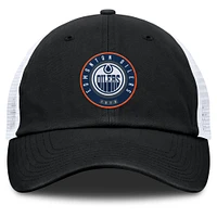 Men's Fanatics  Black/Gray Edmonton Oilers Averie Trucker Adjustable Hat