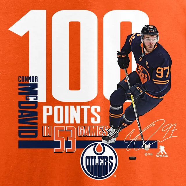Connor McDavid Edmonton Oilers Youth Player Name & Number T-Shirt - Orange