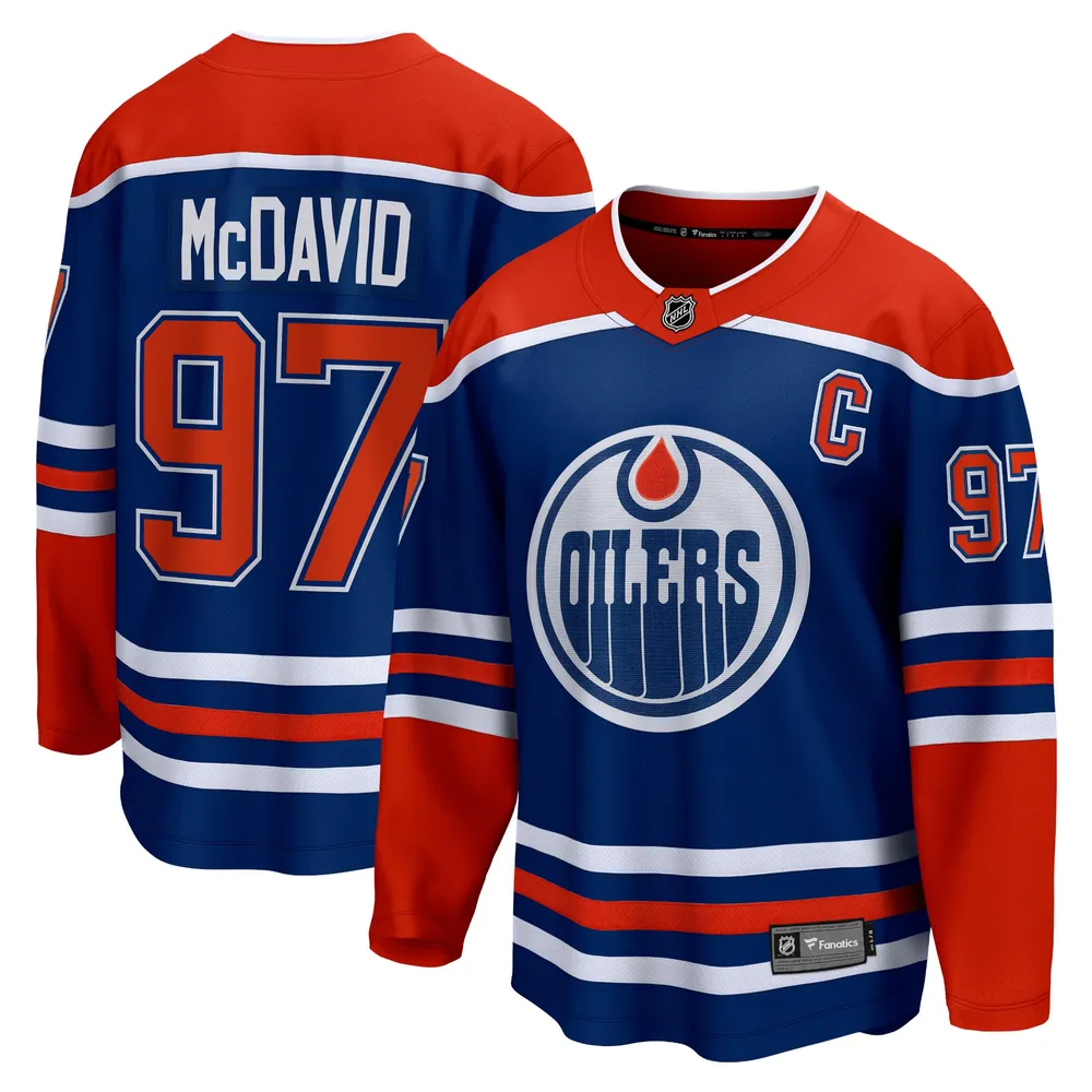 Youth Edmonton Oilers Connor McDavid Royal Home - Replica Player