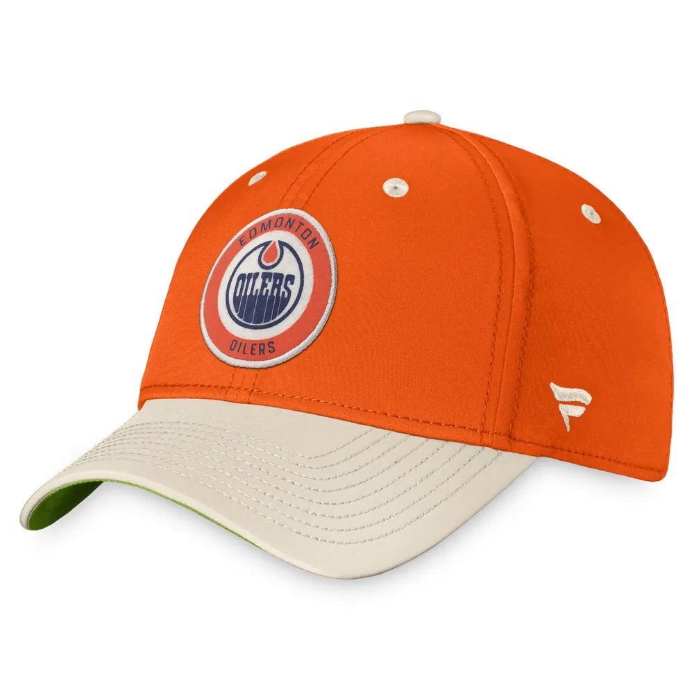 Lids Edmonton Oilers Fanatics Branded True Classics Retro Flex Hat - Navy/Khaki | The Willow Bend