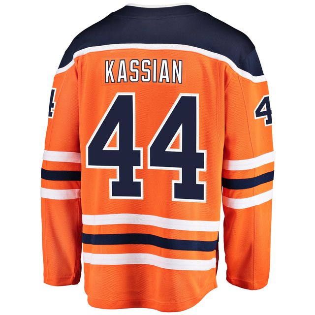 Women's Fanatics Branded Zack Kassian Orange Edmonton Oilers Home Breakaway  Player Jersey