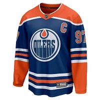 Maillot d'évasion à domicile Fanatics Connor McDavid des Royal Edmonton Oilers pour hommes