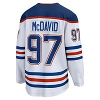 Fanatics pour hommes Connor McDavid White Edmonton Oilers Away Premier Breakaway Player - Maillot