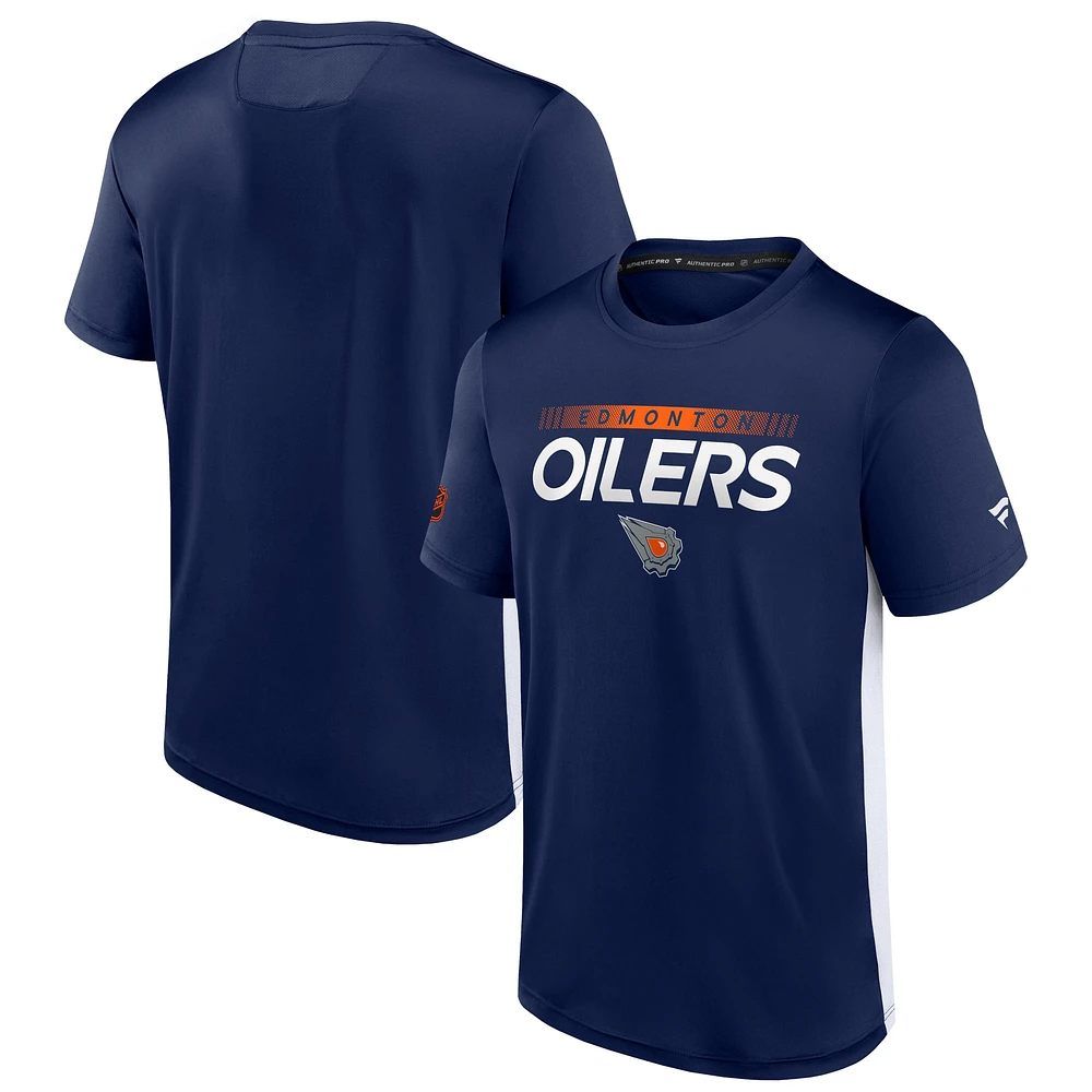 Fanatics pour hommes Edmonton Oilers Special Edition 2.0 - T-shirt authentique Pro Tech