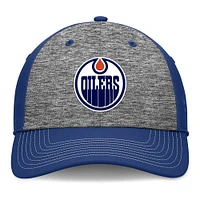 Men's Fanatics Gray/Royal Edmonton Oilers Fundamental Top Shelf 2-Tone Flex Hat