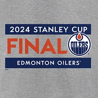 Men's Fanatics  Heather Gray Edmonton Oilers 2024 Stanley Cup Final Big & Tall Roster T-Shirt