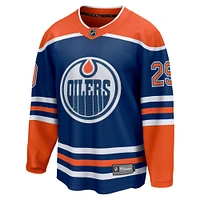 Maillot d'évasion à domicile Fanatics Leon Draisaitl des Oilers d'Edmonton Royal Edmonton pour hommes