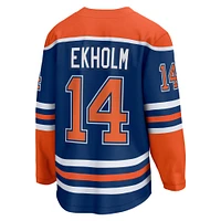 Maillot d'évasion à domicile Fanatics Mattias Ekholm des Oilers d'Edmonton Royal Edmonton pour hommes