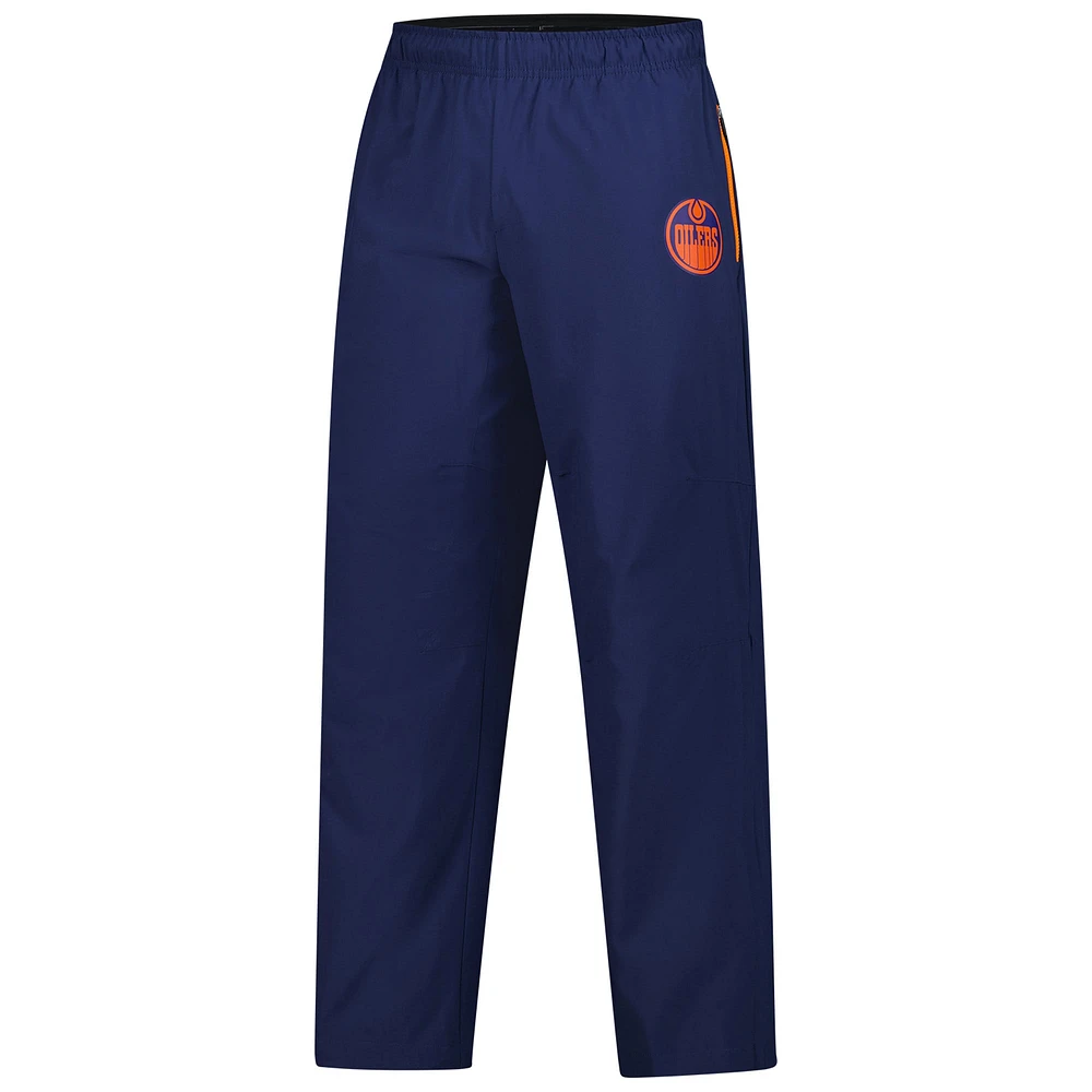 Pantalon de patinoire Fanatics bleu marine pour homme des Oilers d'Edmonton