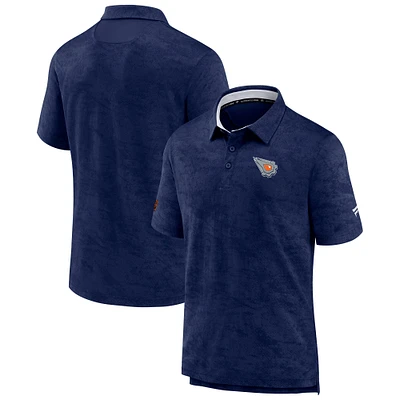 Polo authentique Pro 2.0 édition spéciale Edmonton Oilers de la marque Fanatics pour homme bleu marine