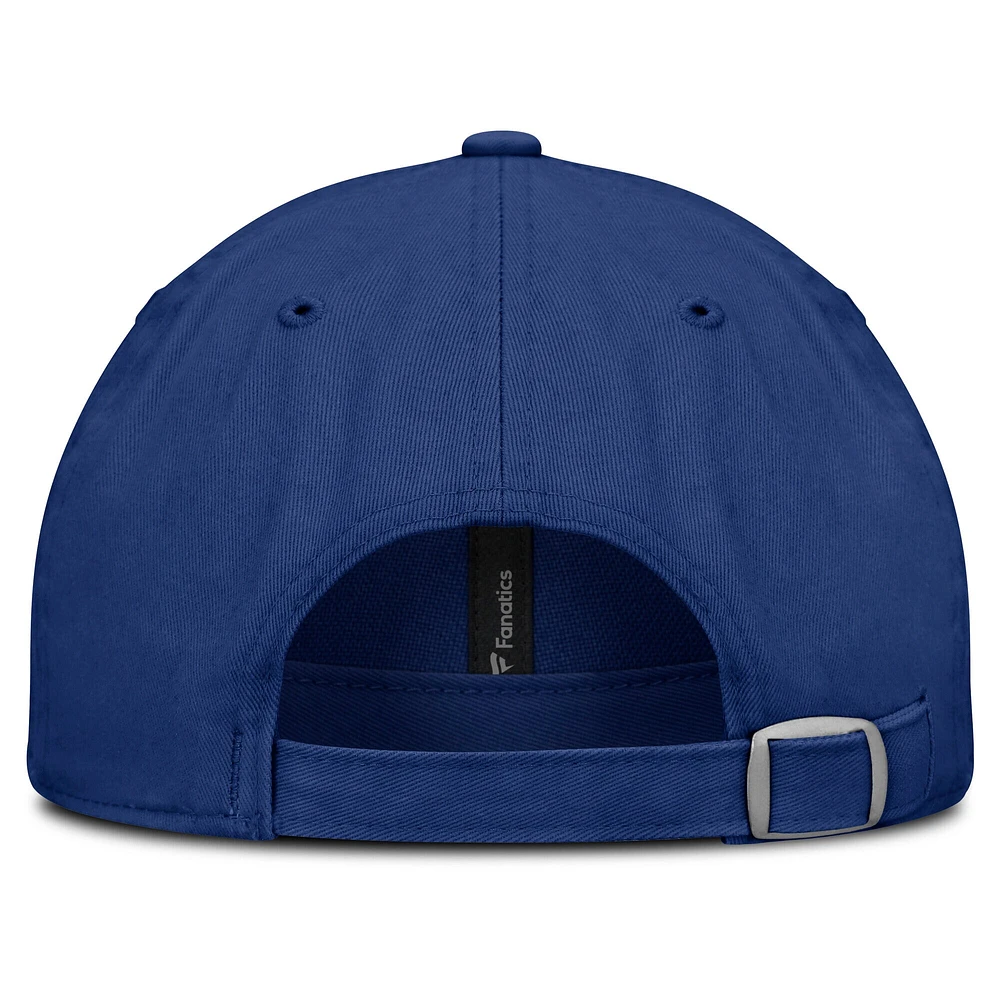 Men's  Fanatics  Royal Edmonton Oilers 2025 Stanley Cup Playoffs Core Unstructured Adjustable Hat