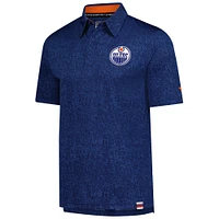 Men's Fanatics  Royal Edmonton Oilers Authentic Pro Jacquard Polo