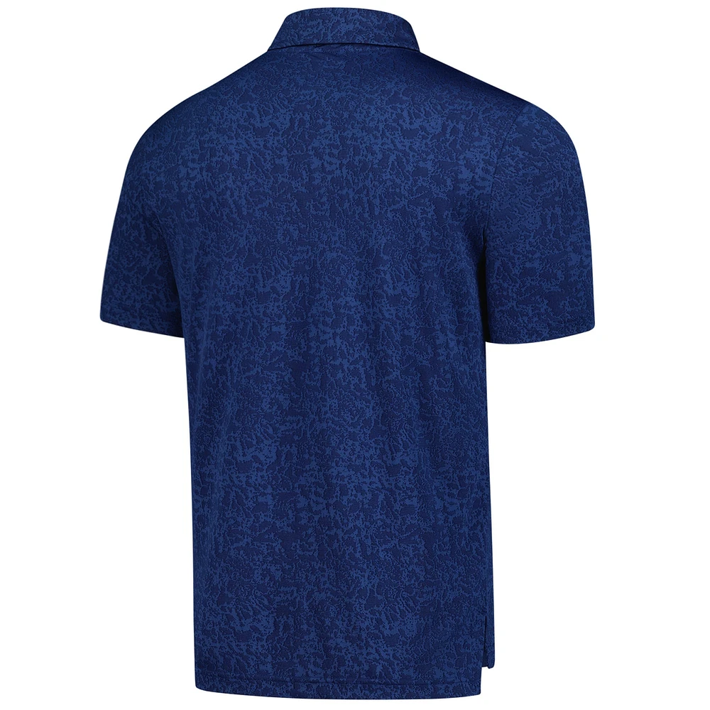 Men's Fanatics  Royal Edmonton Oilers Authentic Pro Jacquard Polo