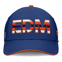 Men's Fanatics  Royal Edmonton Oilers Authentic Pro Rink Flex Hat