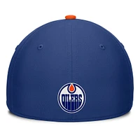 Casquette Fanatics Royal Authentic Pro Rink Flex pour homme des Oilers d'Edmonton