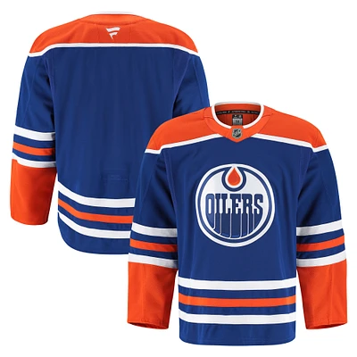 Maillot authentique à domicile Fanatics Royal Edmonton Oilers pour hommes