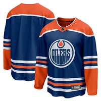 Fanatics pour hommes Royal Edmonton Oilers Home Premier Breakaway Blank - Maillot