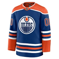 Maillot personnalisé haut de gamme Fanatics Royal Edmonton Oilers à domicile pour hommes