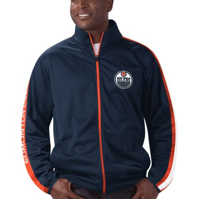 Men's G-III Sports by Carl Banks Navy/Orange Detroit Tigers Power Pitcher Full-Zip Track Jacket Size: Small