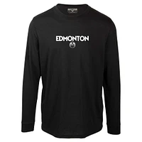 Men's Levelwear  Black Edmonton Oilers Oscar City Capsule Long Sleeve T-Shirt