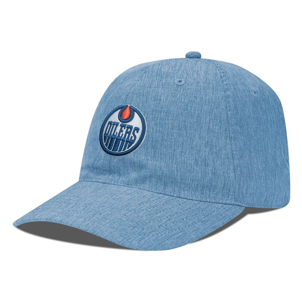 Casquette réglable Levelwear pour hommes, bleu clair, Edmonton Oilers Idol