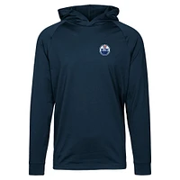 Men's Levelwear Navy Edmonton Oilers Dimension Insignia Core Pullover Hoodie
