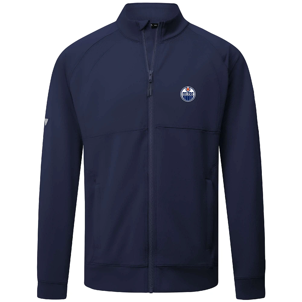 Men's Levelwear  Navy Edmonton Oilers Insignia Core Full-Zip Jacket