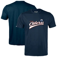 Men's Levelwear Navy Edmonton Oilers Richmond Retro Team 2.0 T-Shirt