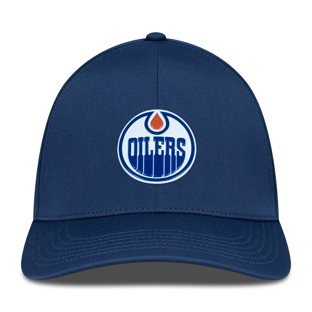 Men's Levelwear Navy Edmonton Oilers Zeta Insignia Core Flex Hat